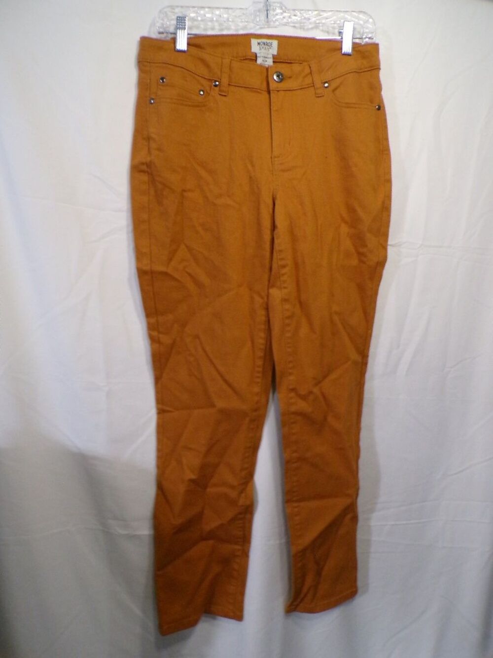 Monroe and Main Women's Pants Size 10 Yellow High Rise Straight Chino